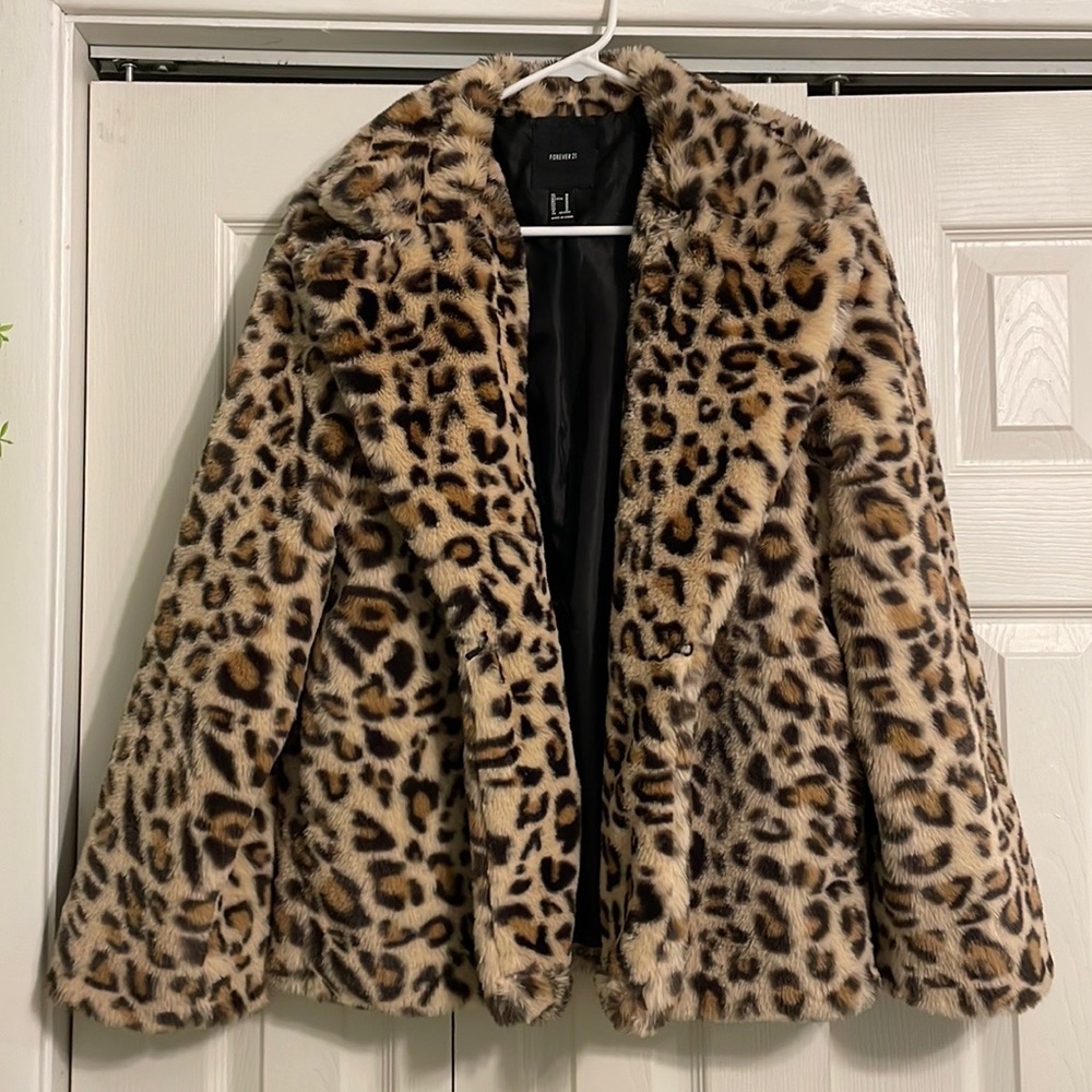 Leopard Print Coat